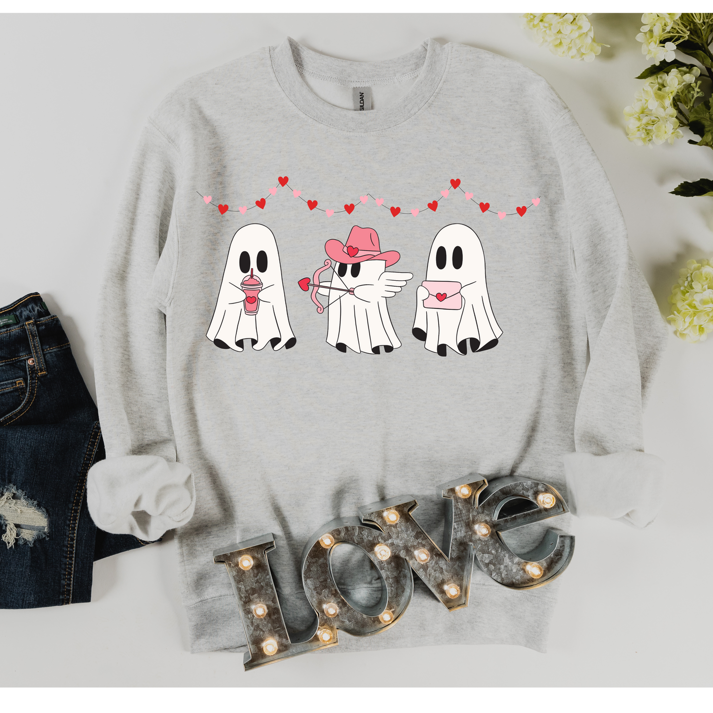 Valentines Ghosts Sweatshirt