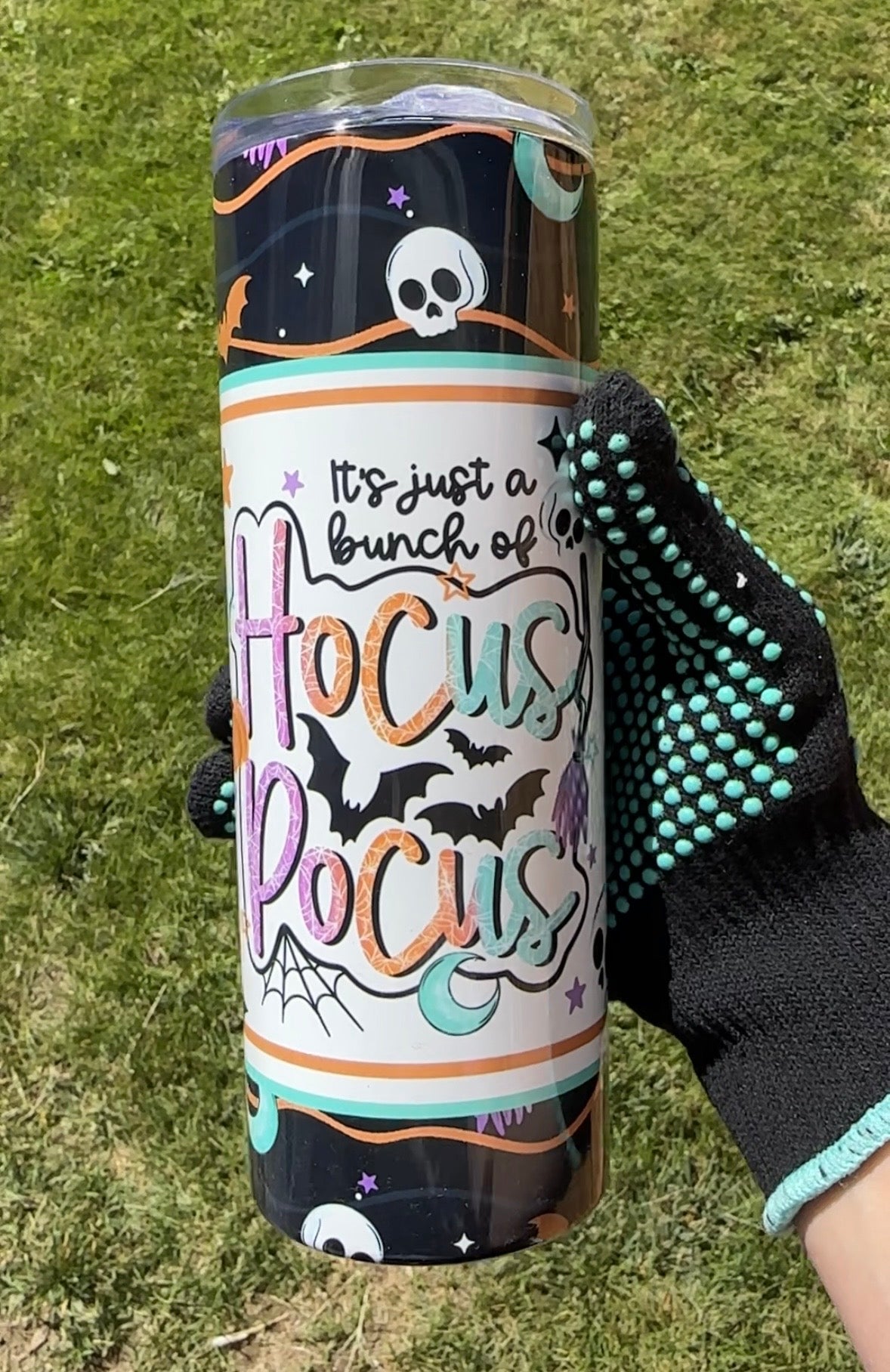 A bunch of hocus pocus 20oz stainless steel tumbler with lid
