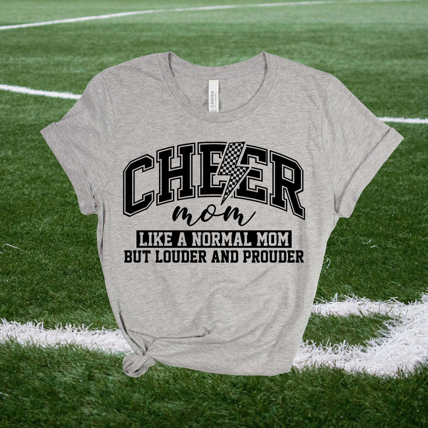 Cheer mom like a normal mom but louder T-shirt