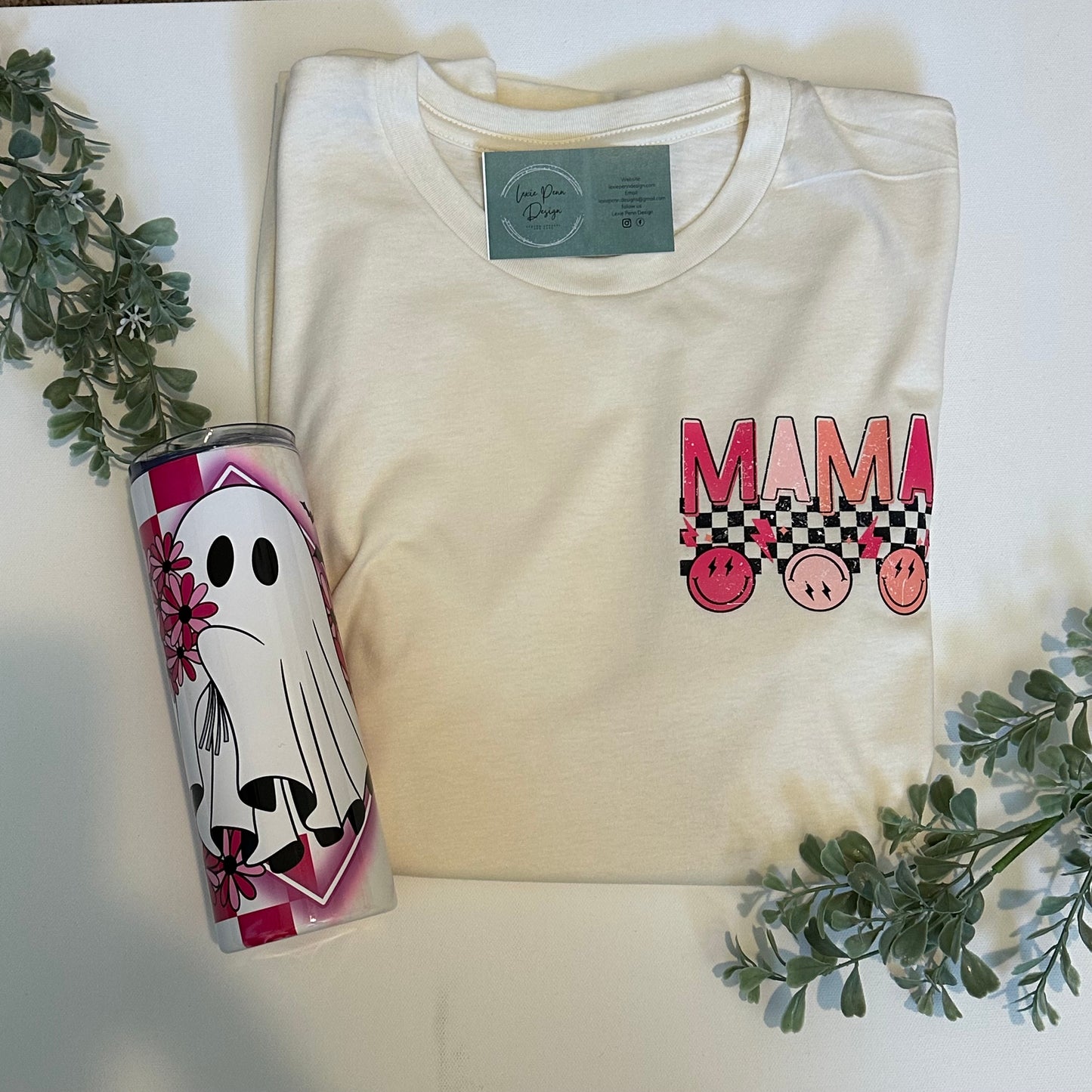 90s retro mama graphic T-shirt in Athletic Gray