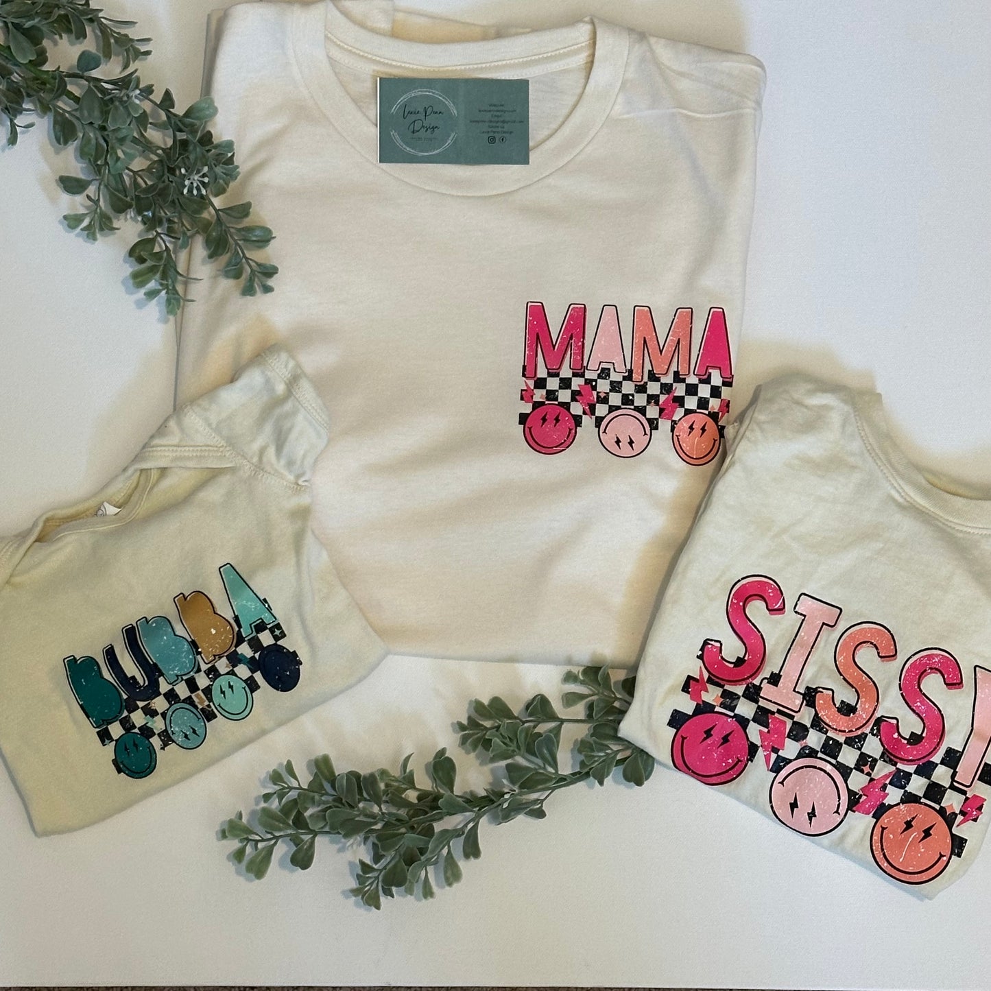 90s retro mama graphic T-shirt in Athletic Gray