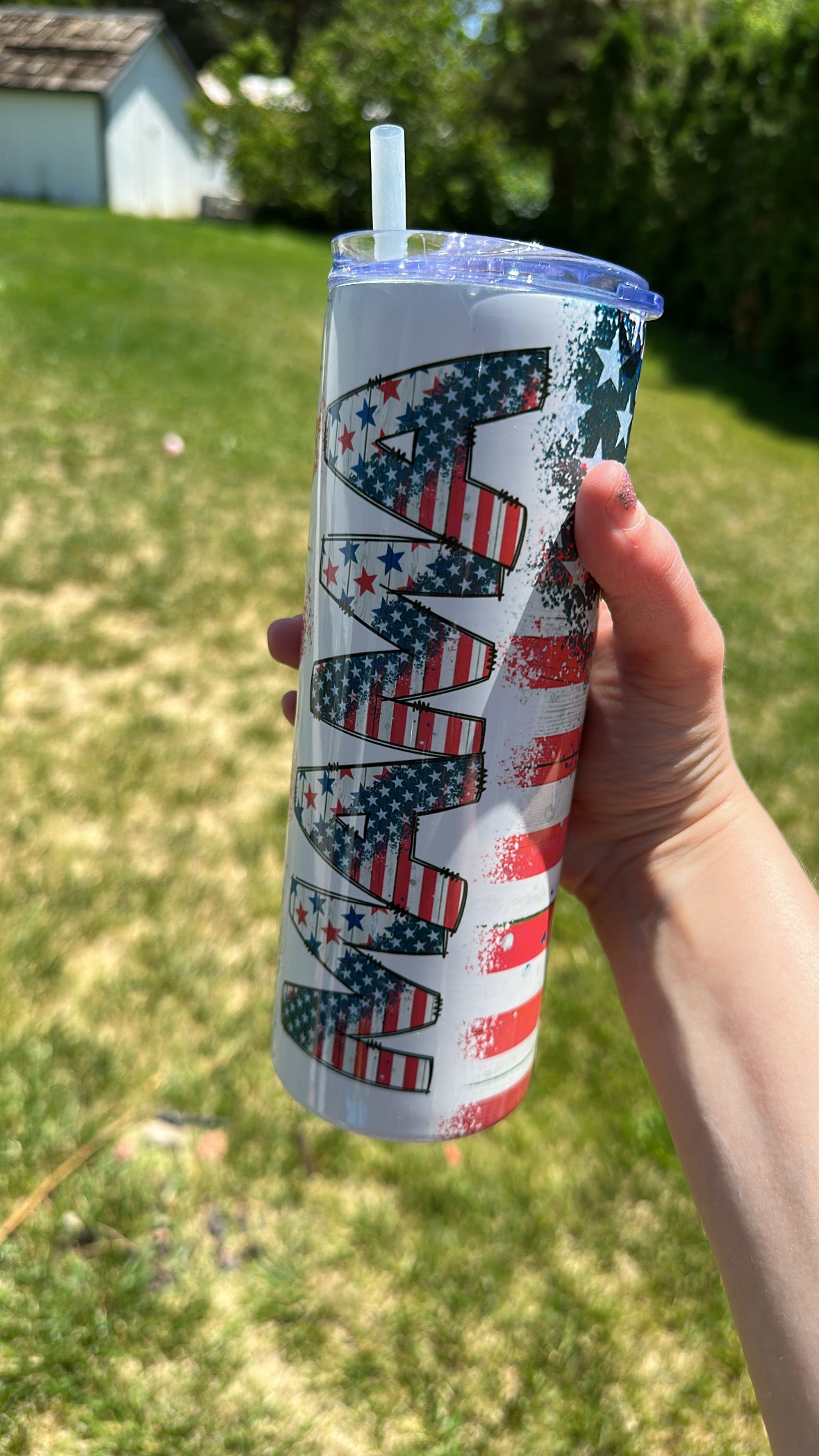 Patriotic Mama 20oz stainless steel tumbler