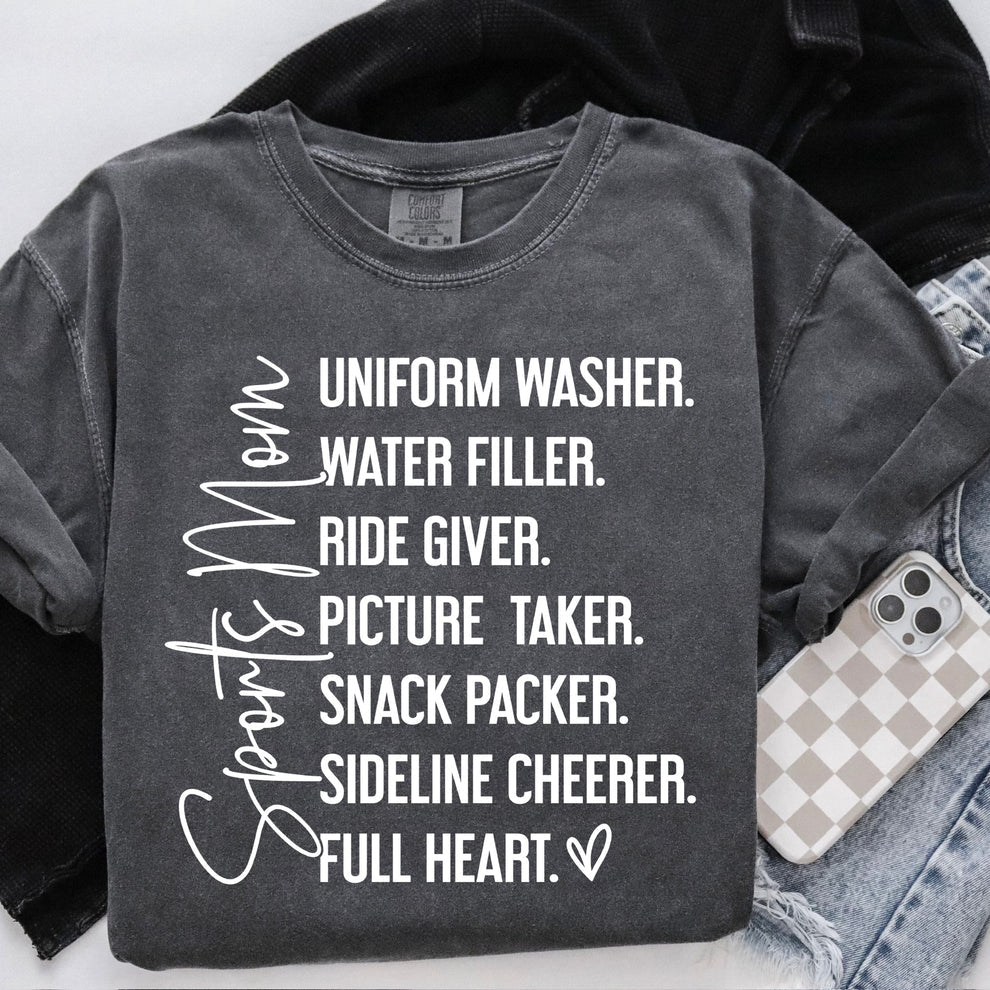 Sport Mom Do It All tee in pepper
