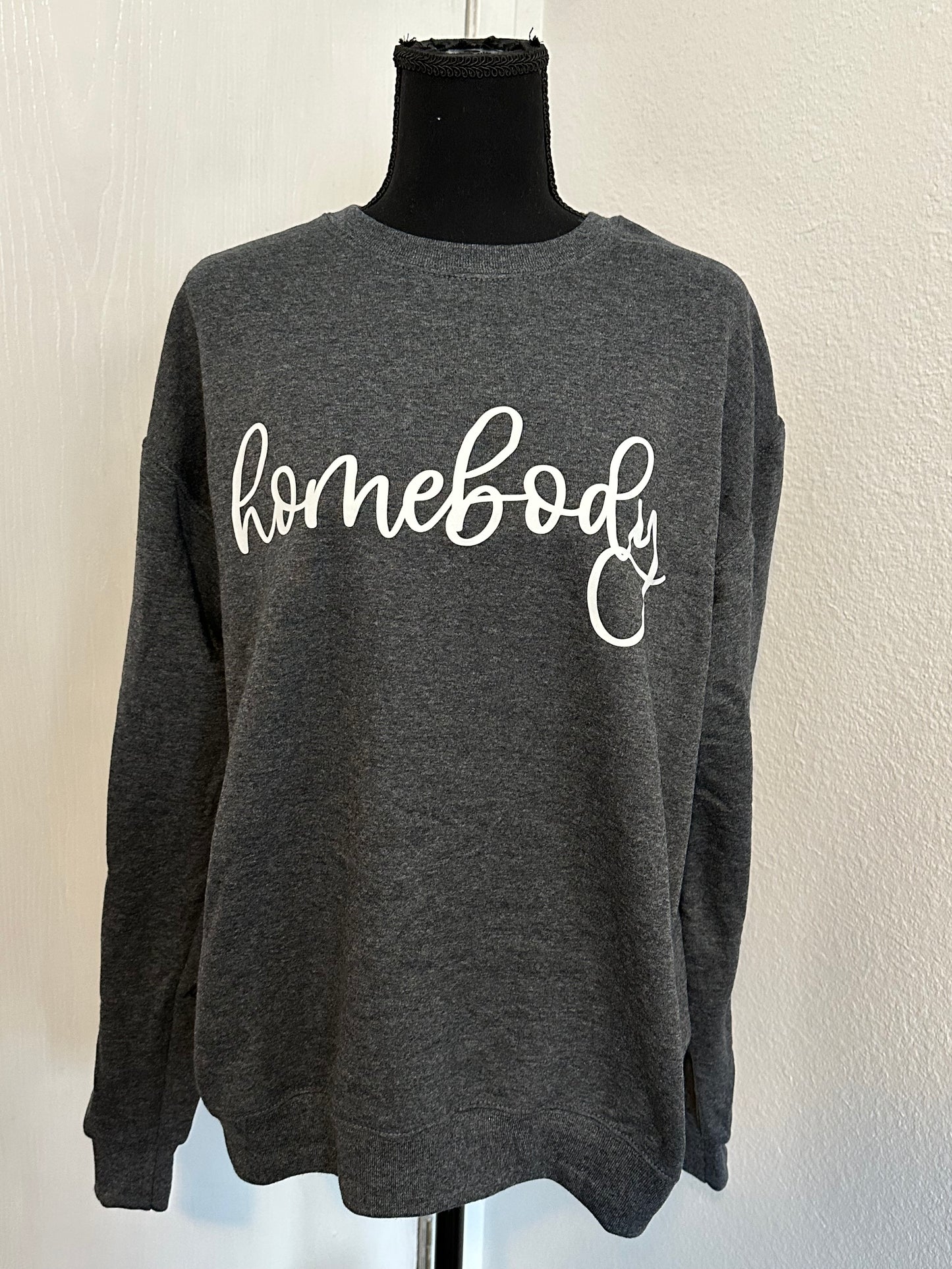 Homebody crewneck in dark gray- SALE