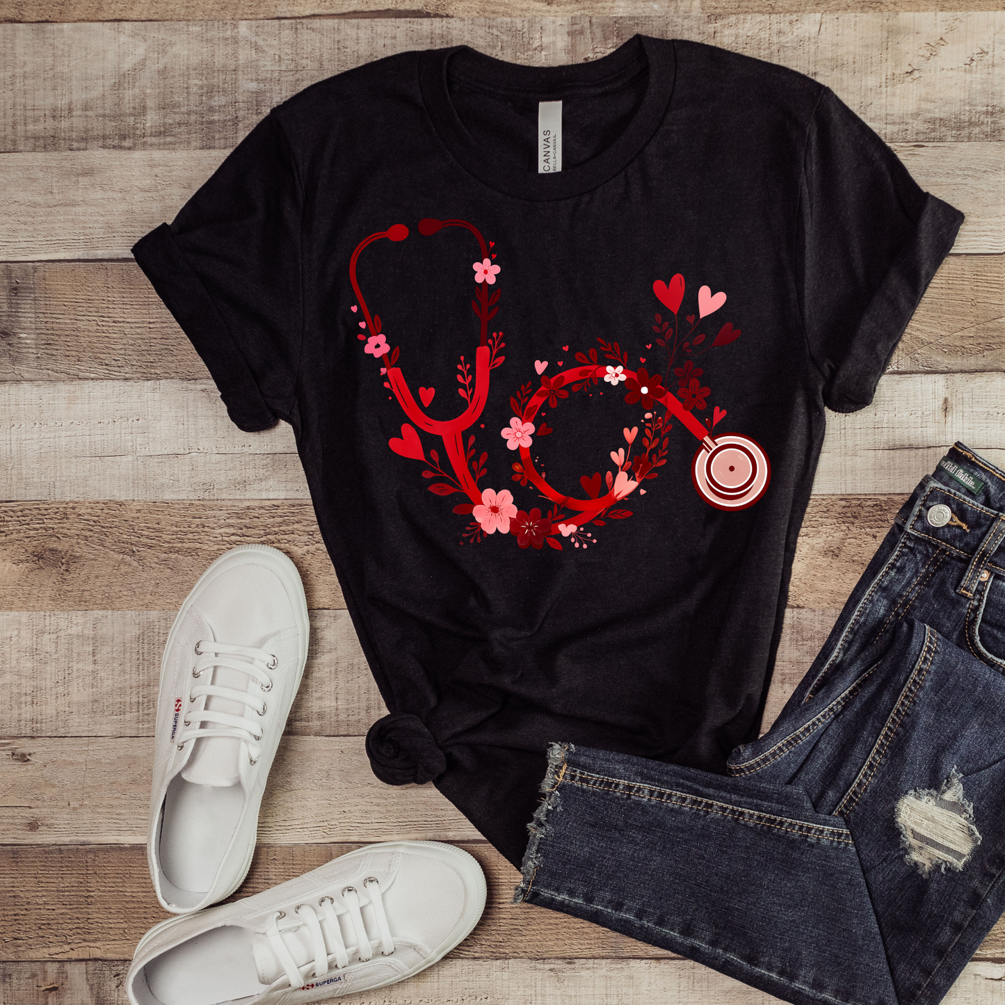 Valentines Nurse inspired T-shirt