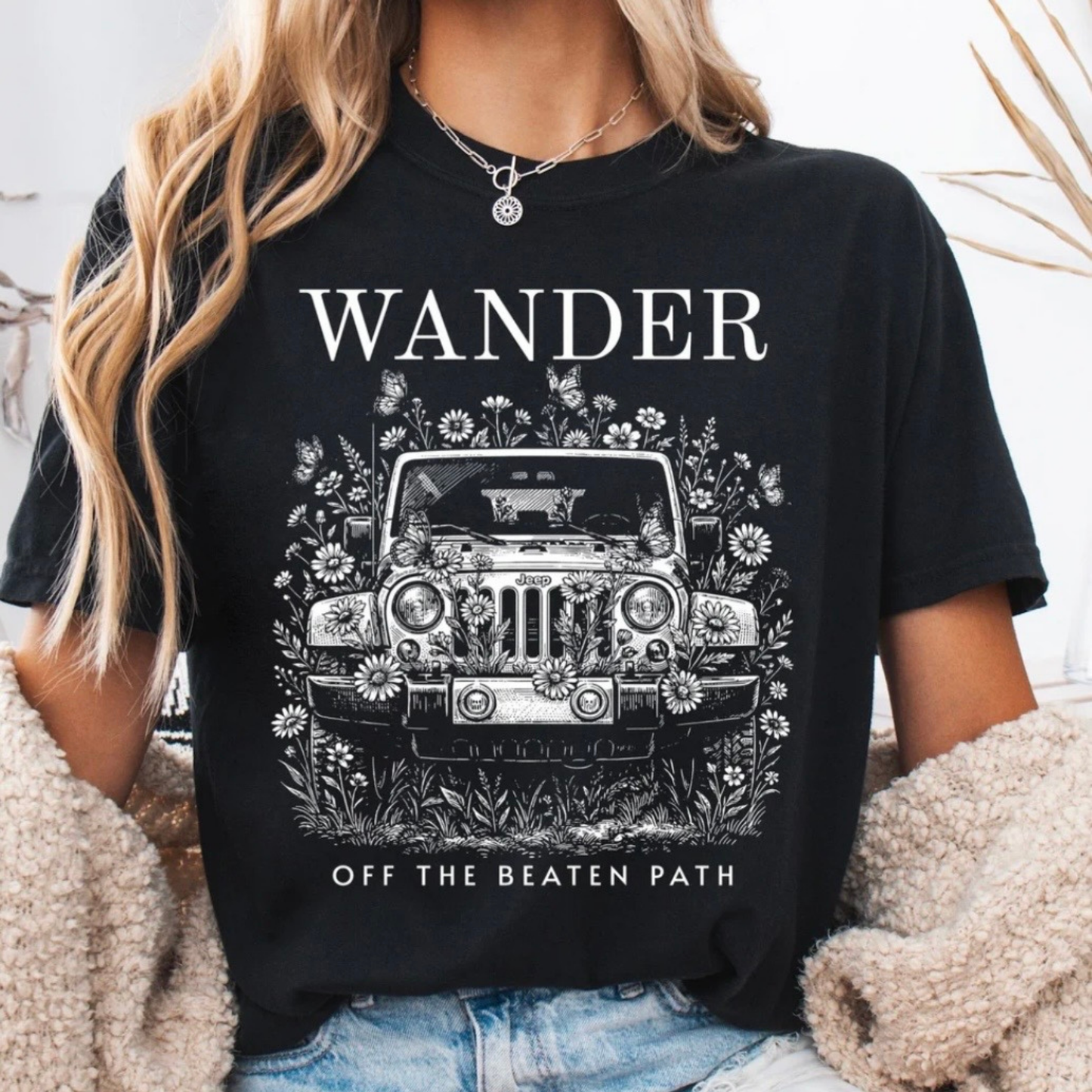Wander off the Beaten Path Bella Canvas Tee