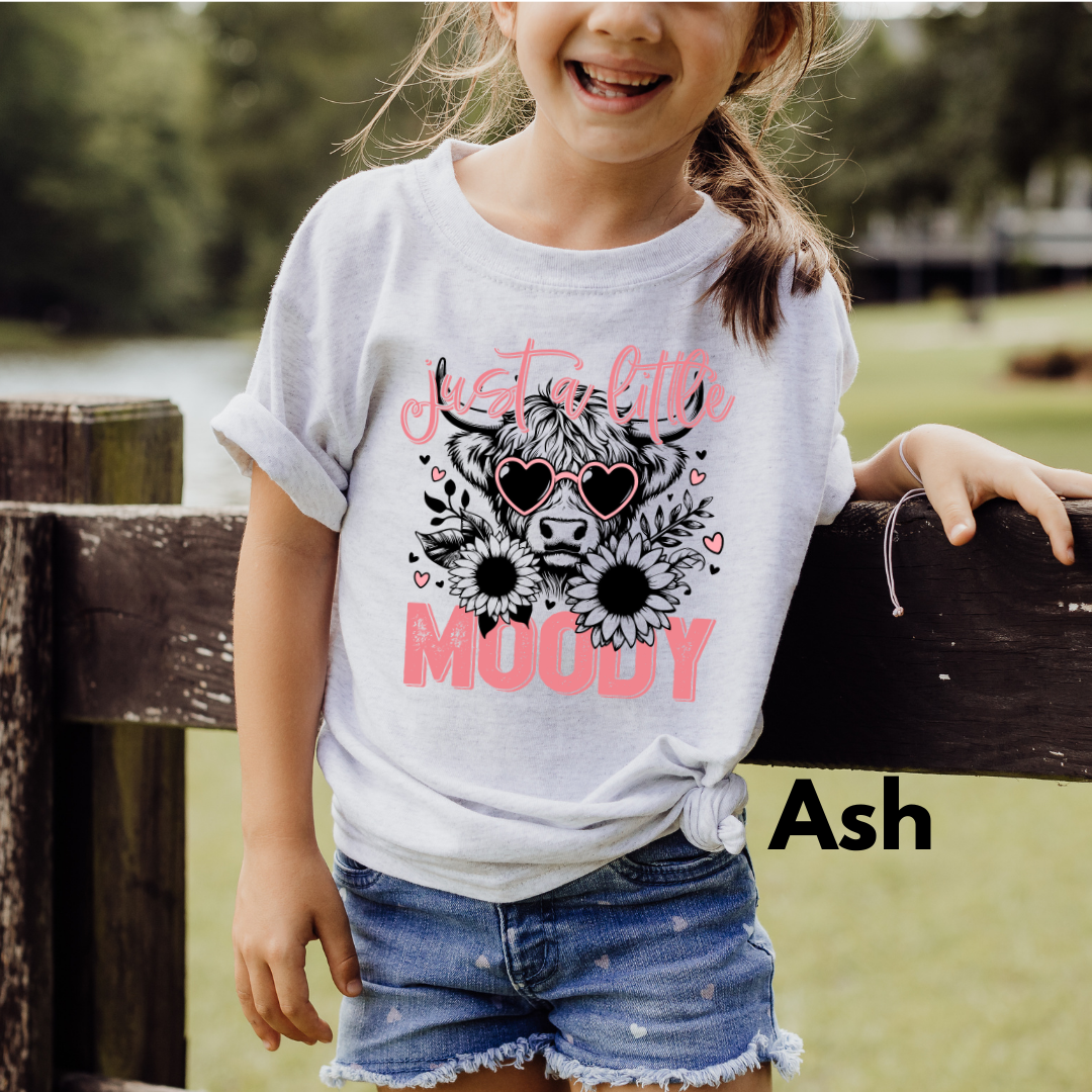 Just a Little Moody kid T-shirt in Ash