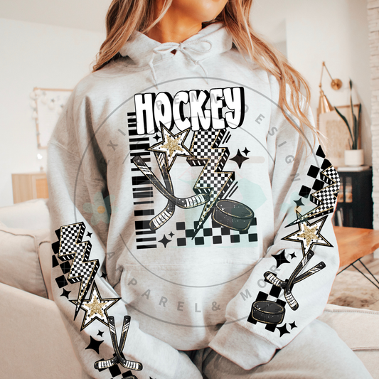 Hockey Sweatshirt with sleeve detail in Ash
