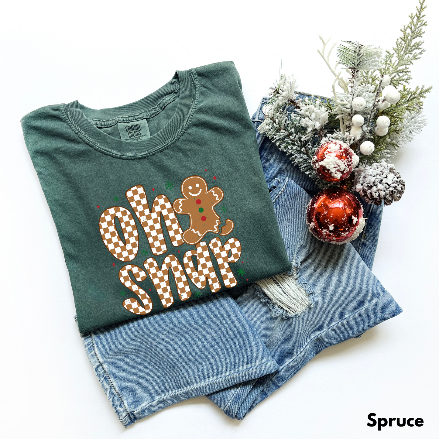 Oh Snap Christmas Gingerbread T-shirt