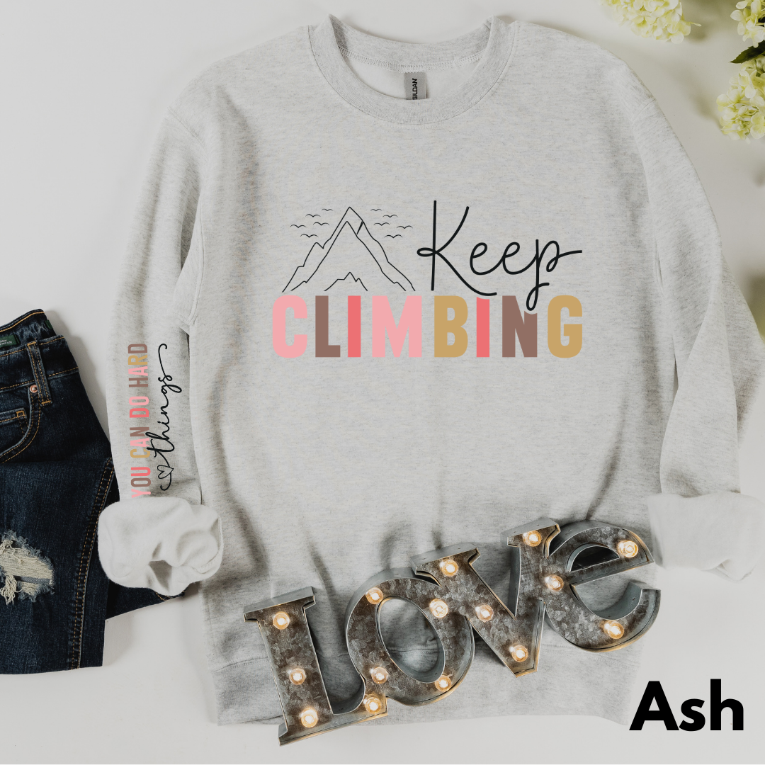 Keep Climbing crewneck sweatshirt