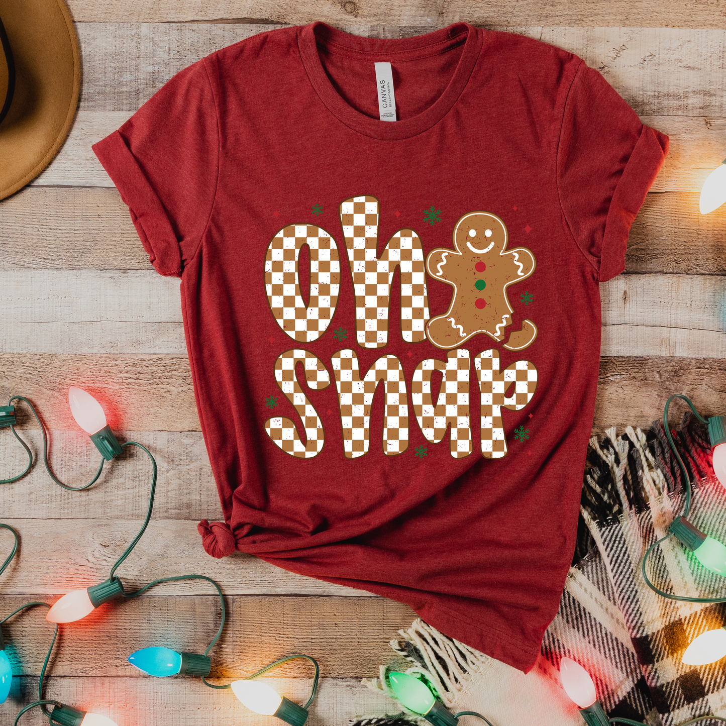 Oh Snap Christmas Gingerbread T-shirt