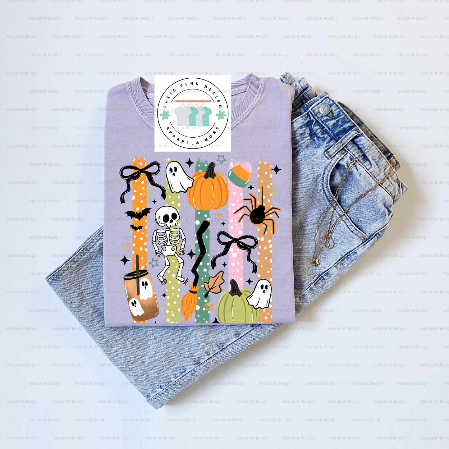Striped Skeletons t-shirt