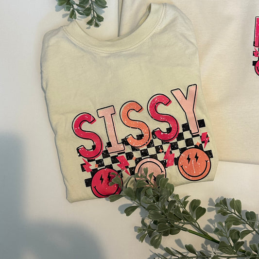 90s retro sissy t-shirt in natural