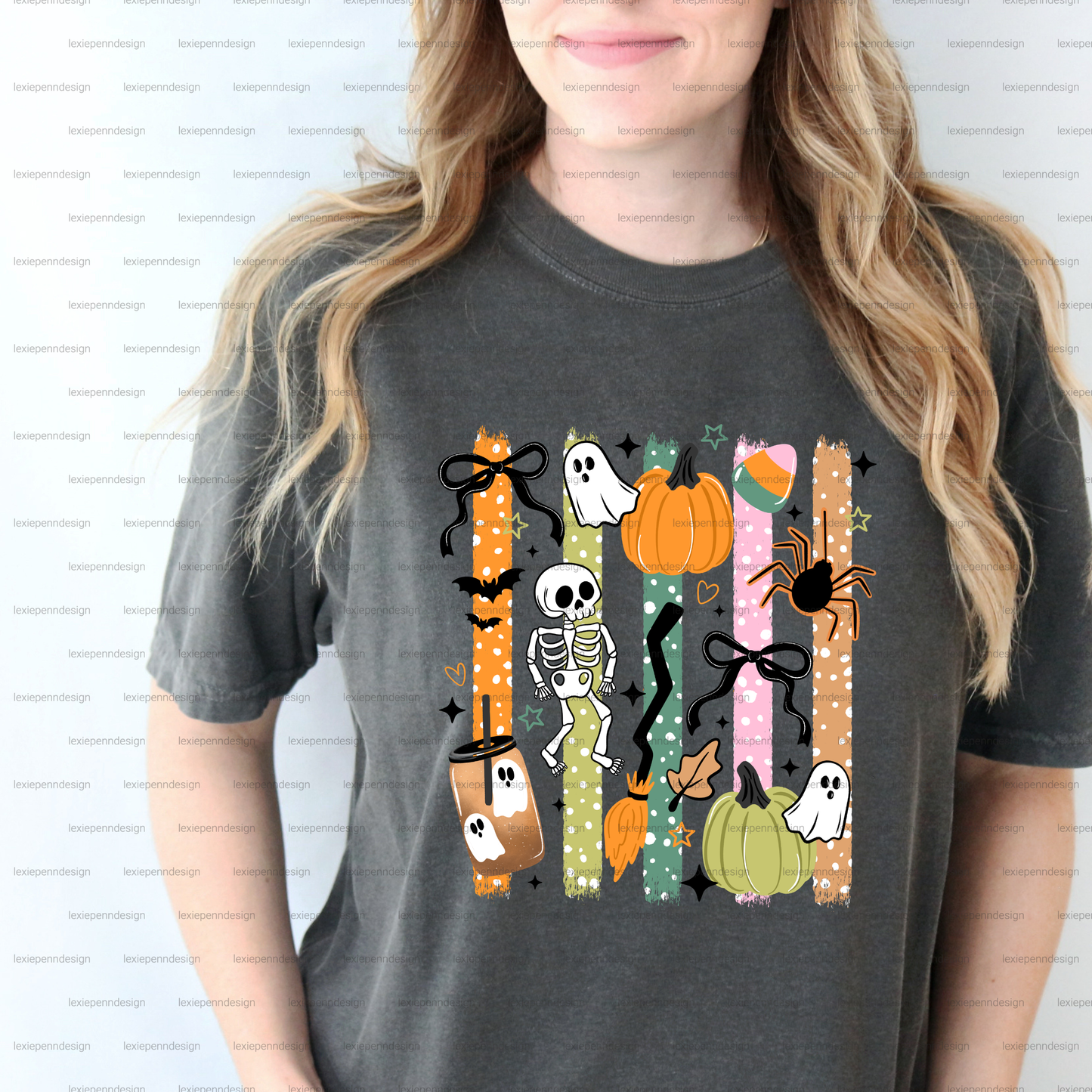 Striped Skeletons t-shirt