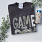 Camo and Leopard Print Football Game Day T-shirt in Pepper