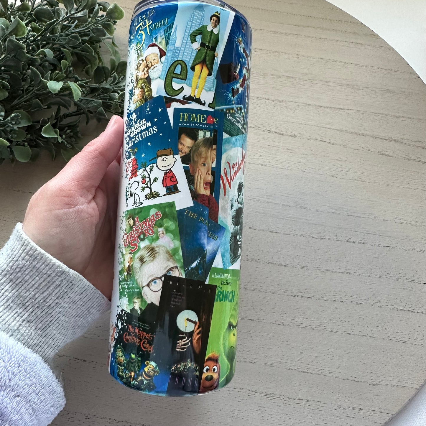 Just a girl who loves Christmas movies 20oz stainless steel tumbler