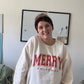 Merry Swiftmas Cream Crewneck Sweatshirt