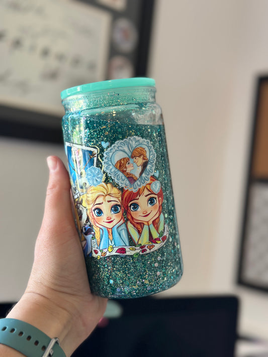 Ice queen 16oz acrylic tumbler with lid
