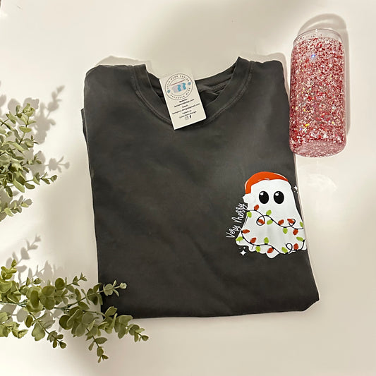 READY TO SHIP very merry ghost in black