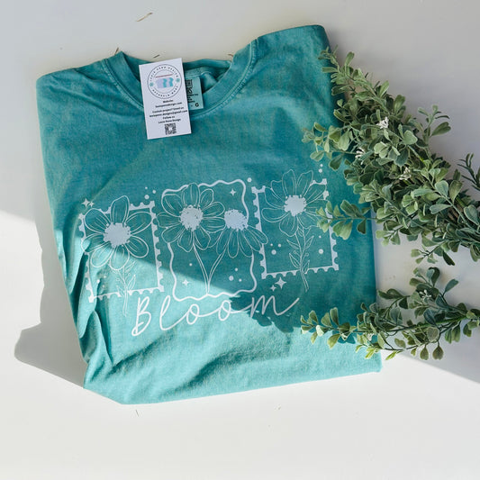 Vintage Flower Stamp T-Shirt