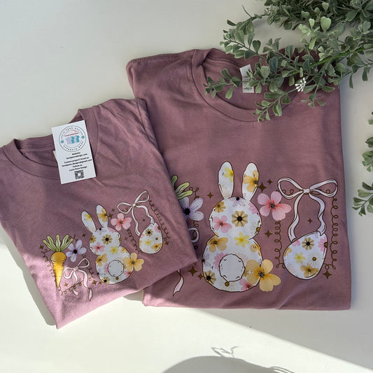 Floral Bunny Graphic Tee
