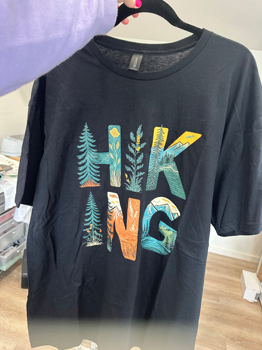 Hiking t-shirt in black