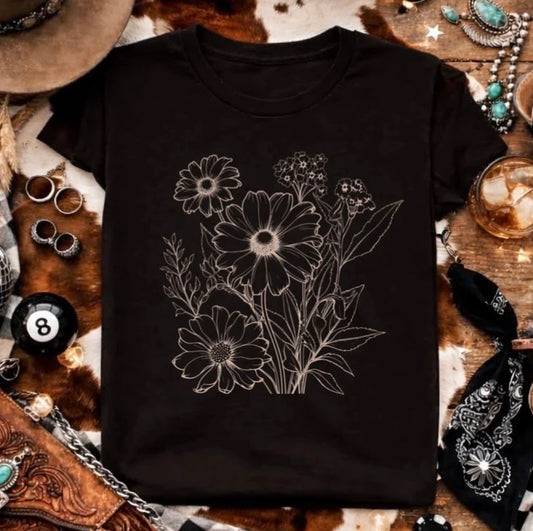 Floral tee