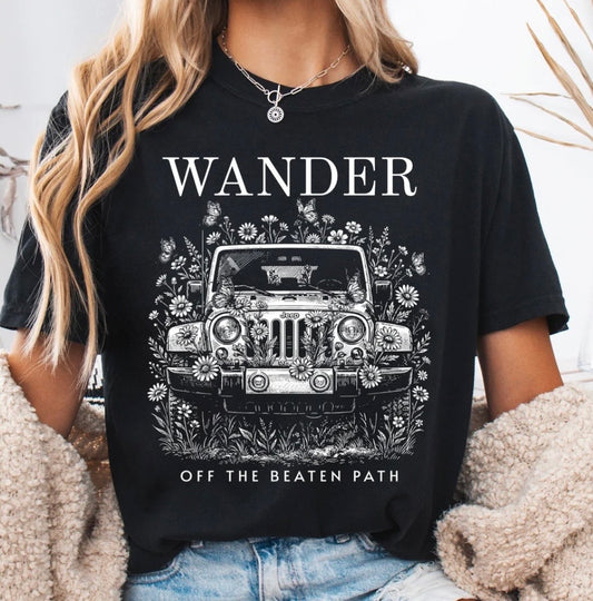 Wander Floral Jeep Tee