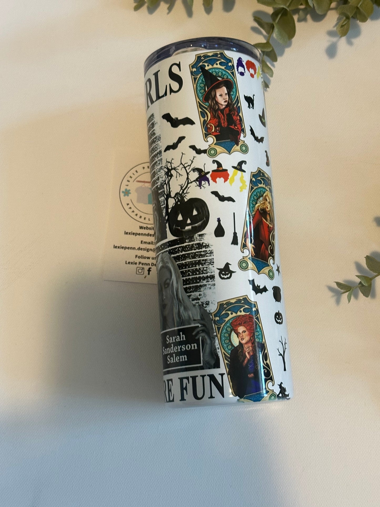 READY TO SHIP Bad girl watches have more fun 20oz stainless steel tumbler with lid