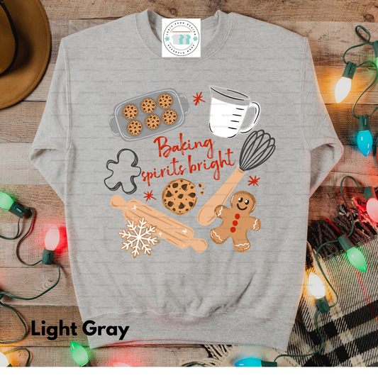 Baking Spirits Bright Cooking Sweatshirt