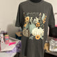 Fall pumpkin t-shirt in gray