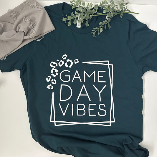 Game Day Vibes t-shirt in Dark teal