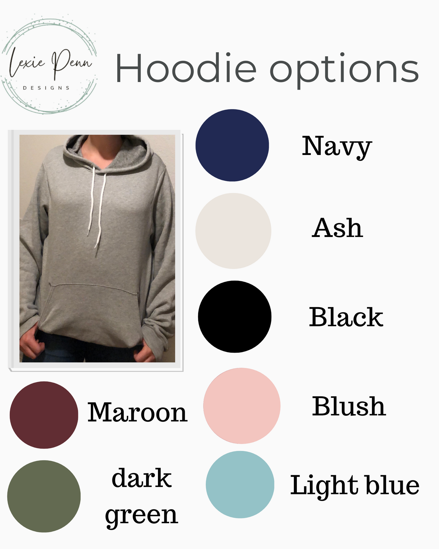 Floral mama on the sleeve hooded sweatshirt