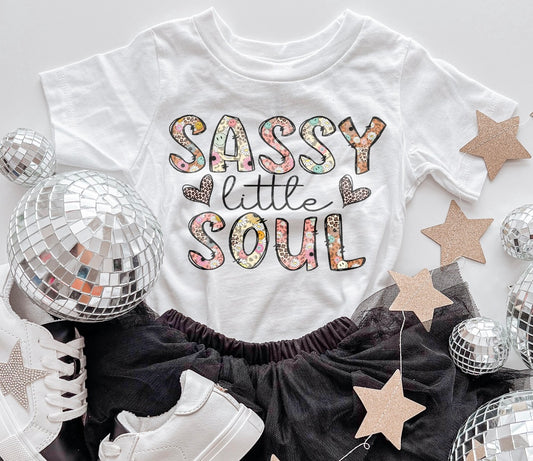 Sassy little soul kids t-shirt